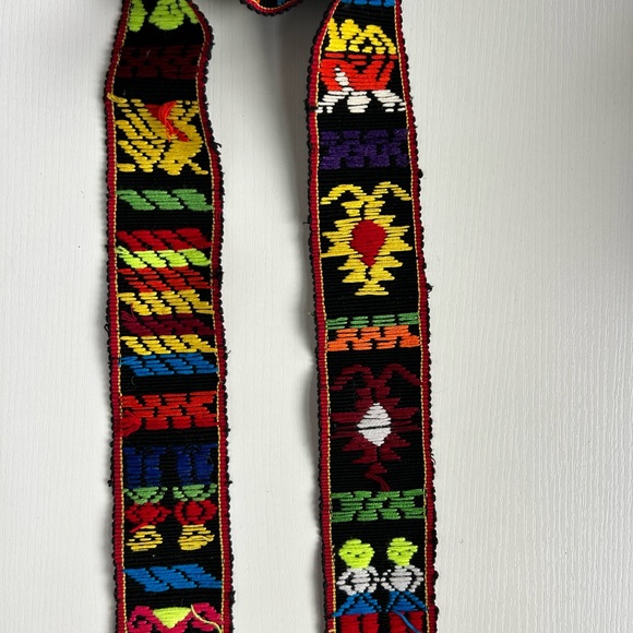Woven Boho Waist Tie Sash Belt 59 Inches Long‎ Ethnic Hippie - Picture 3 of 4